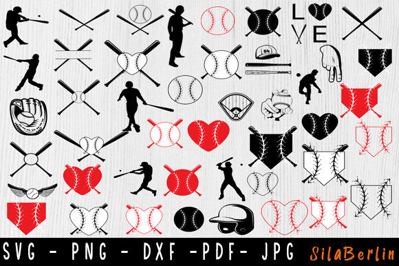 Baseball Bundle SVG: Graphics for Crafts