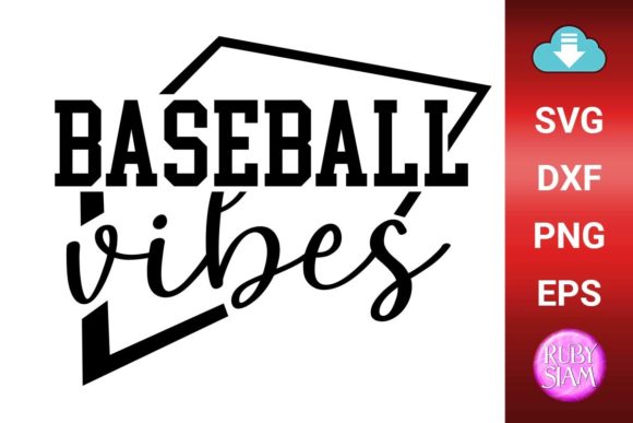 Baseball Vibes SVG: Sports Graphics for Crafts