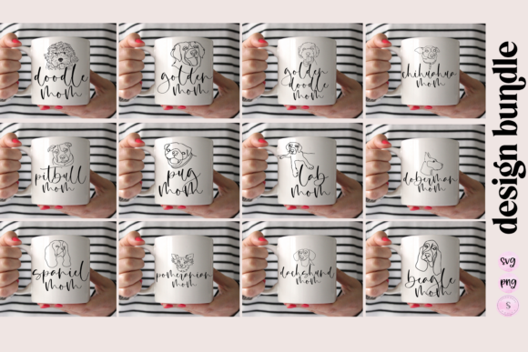 Dog Mom Bundle Dog Breed: Graphics for Crafts & Brands