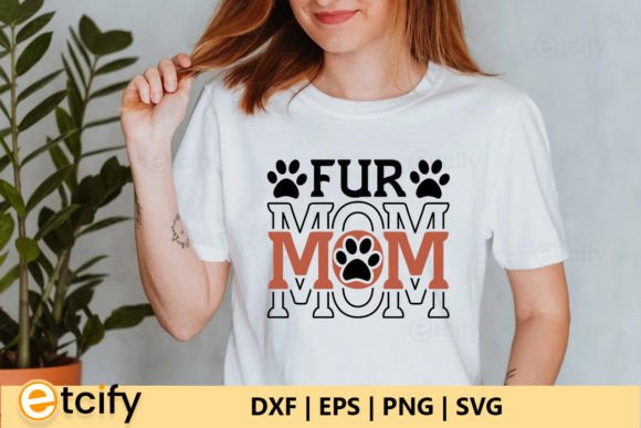 Fur Mom Retro SVG: Graphics for Crafts & Branding