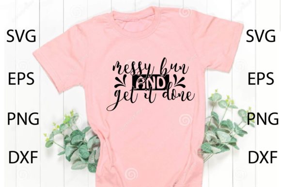 Messy Bun SVG: Graphics for Crafts & Brands