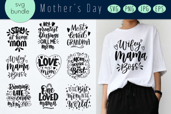 Mom Quotes SVG Bundle: Graphics for Crafts