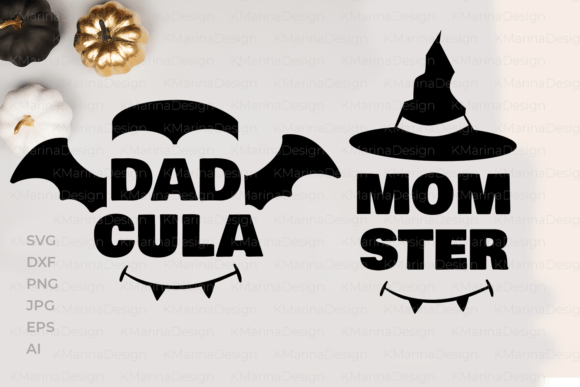 Momster & Dadcula SVGs: Spooky Crafts Graphics