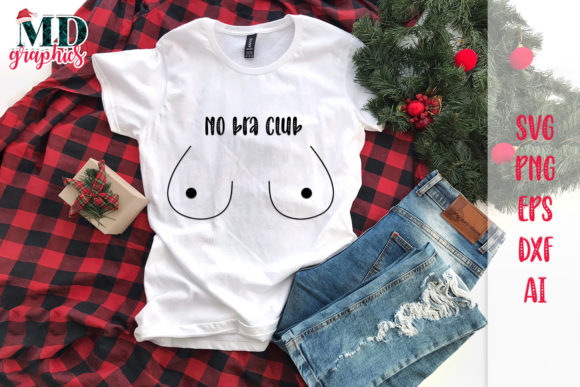 No Bra Club SVG: Bold Graphics for Crafts